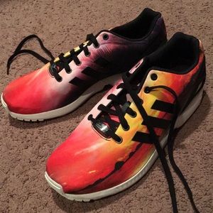 Size 11.5 Adidas ZX flux sneakers. Worn 3x.